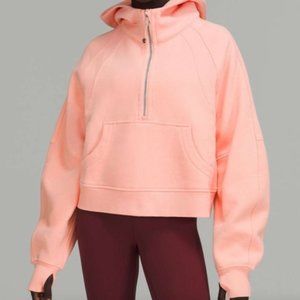 Lululemon Scuba Oversized Half-Zip Hoodie Dew Pink XS/S